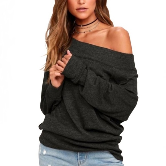 Free People Tops - Free People ~Palisades Off-The-Shoulder Top